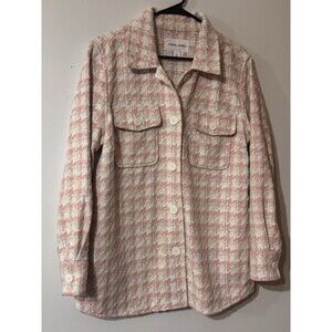 NEW Tribal Jeans Women's Button Down Shirt Jacket Shacket Wool Blend Size Large